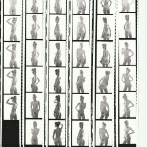 PHOTO argentique nu femme nue PLANCHE CONTACT NOIR ET BLANC  circa 1980/90