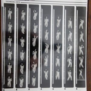 PHOTO argentique nu femme nue PLANCHE CONTACT NOIR ET BLANC circa 1980