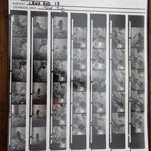 PHOTO argentique nu femme nue PLANCHE CONTACT NOIR ET BLANC circa 1980