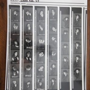 PHOTO argentique nu femme nue PLANCHE CONTACT NOIR ET BLANC circa 1980