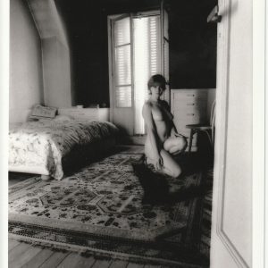 PHOTO argentique nu femme nue pinup NOIR ET BLANC format 13X18cm circa 1980