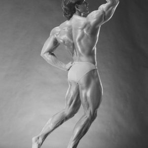 Tirage photo argentique NOIR ET BLANC HOMME NU BODYBULDER 20X30cm