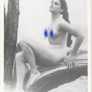 TIRAGE PHOTO ARGENTIQUE 1960-70 FEMME NUE AMATEUR NU SNAP SHOT