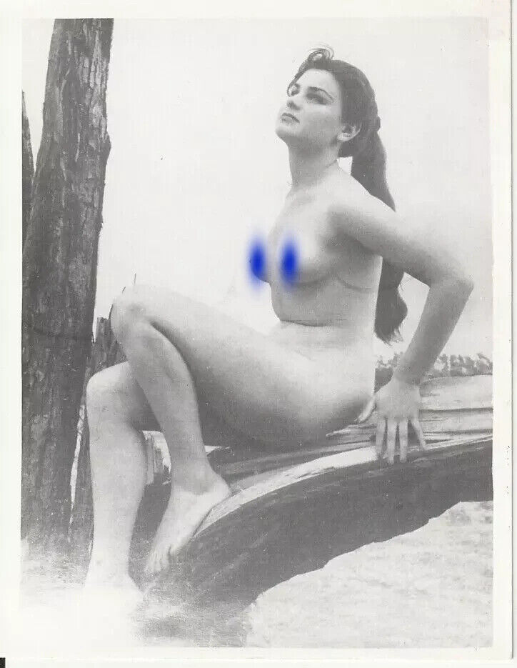 TIRAGE PHOTO ARGENTIQUE 1960-70 FEMME NUE AMATEUR NU SNAP SHOT