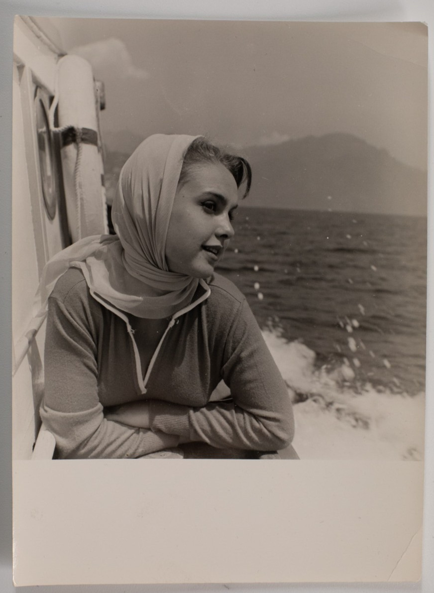 TIRAGE PHOTO Pinup femme Plage MER MODE 1960 13X18cm