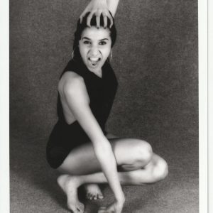 PHOTO argentique femme sexy pinup NOIR ET BLANC format 13X18 circa 1980