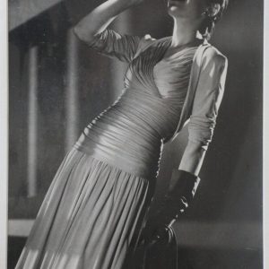 TIRAGE PHOTO	MODE FEMME AUX JUMELLES 1940	ARGENTIQUE 20X30CM