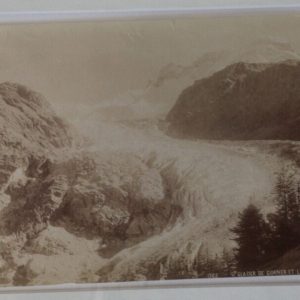 PHOTO Photographe : Jullien  Albumine 1880  MONTAGNE SUISSE glacier  13X22cm