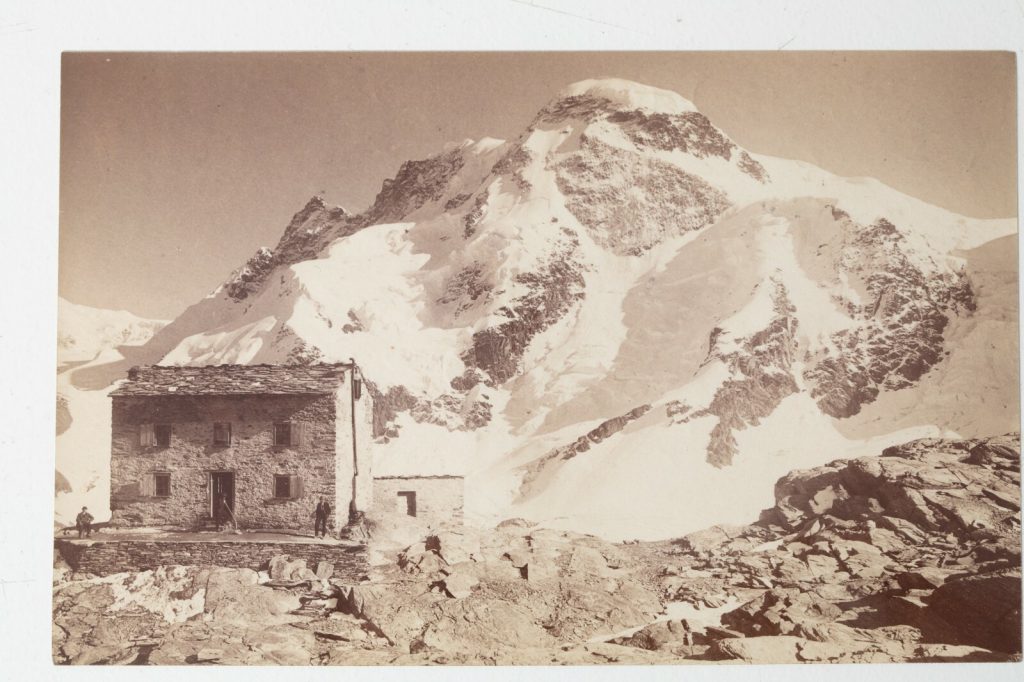 photo albumine suisse 10x15cm montagne Cabane Suisse 1880