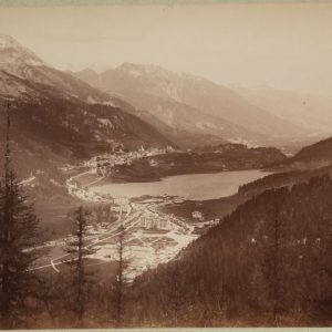 TIRAGE photo Albumine	Suisse	Vallée de L'Inn St Moritz	18X24cm	1880