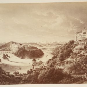 photo Albumine	Suisse	Hotel Schweizerhof reproduction de peinture	17X25cm	1880