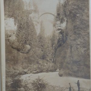 TIRAGE PHOTO	 R.GULER ALBUMINE 19X25cm 1880 	Solis Brücke Suisse 19X24cm