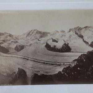 TIRAGE PHOTO	Suisse Mont Rose albumine 1880	13X22cm