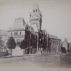 TIRAGE PHOTO	ALBUMINE 1880	EUROPE ANGLETERRE winchester guildhall 12,5X15,5CM