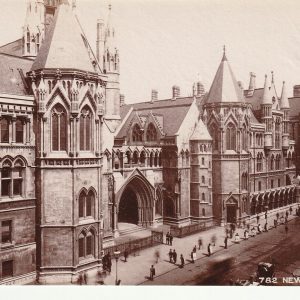 TIRAGE PHOTO	ALBUMINE 1880 ANGLETERRE LONDRES 11X17CM  LAW COURT