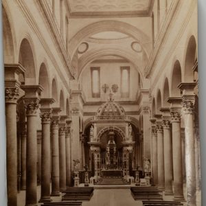 TIRAGE PHOTO Albumine	Italie	Florence intérieur basilique Santo Spirito	18X23cm