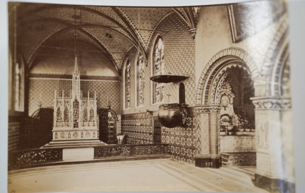 PHOTO Albumine	Belgique	Bruges Chapelle St. Sang 	12X18cm	1880
