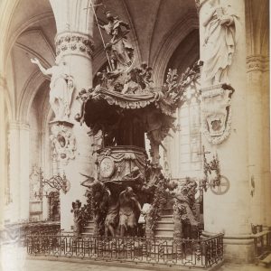 PHOTO Albumine	Belgique Bruxelles Cathédrale Saints-Michel-et-Gudule	12X18C	1880