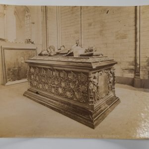 PHOTO Albumine	Belgique	Bruges  tombeau de Charles le témeraire 	12X18cm	1880