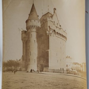 PHOTO Albumine	Belgique 22X28cm 1880 Bruxelles Porte du hall