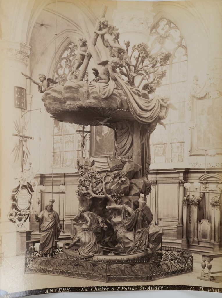 PHOTO Albumine	Belgique	Anvers	22X28cm	1880 EGLISE SAINT ANDRE Hermans Gustave