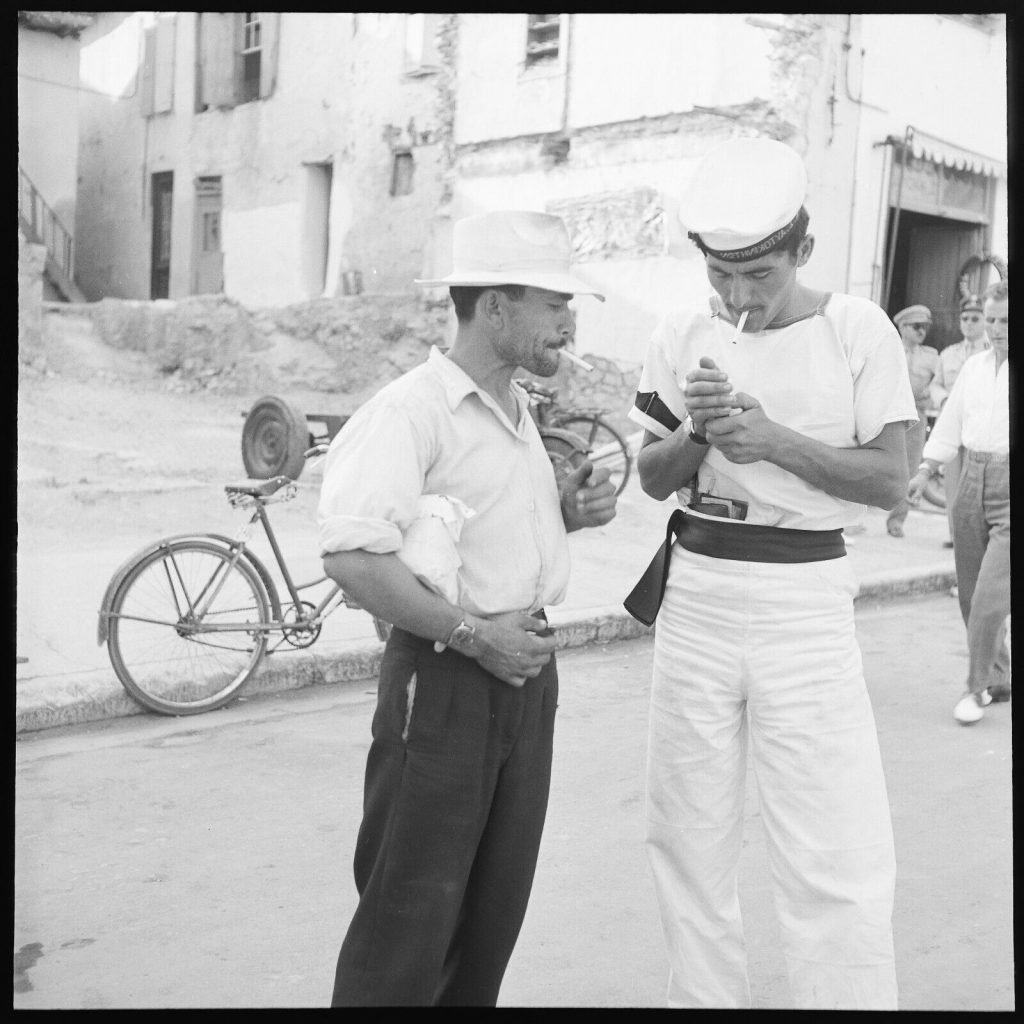 Photo papier argentique Baryté Grèce MARIN 1960 format 30x30cm
