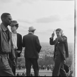 Photo sur papier  argentique MONTMARTRE PARIS 1960 format 30x30cm