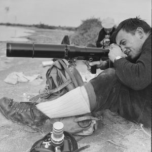 Tirage photo sur papier  argentique photographe ornithologue 1960 format 30x30cm