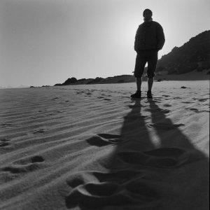 Photo sur papier  argentique BARYTE DESERT  Algerie 1960 format 40x40cm