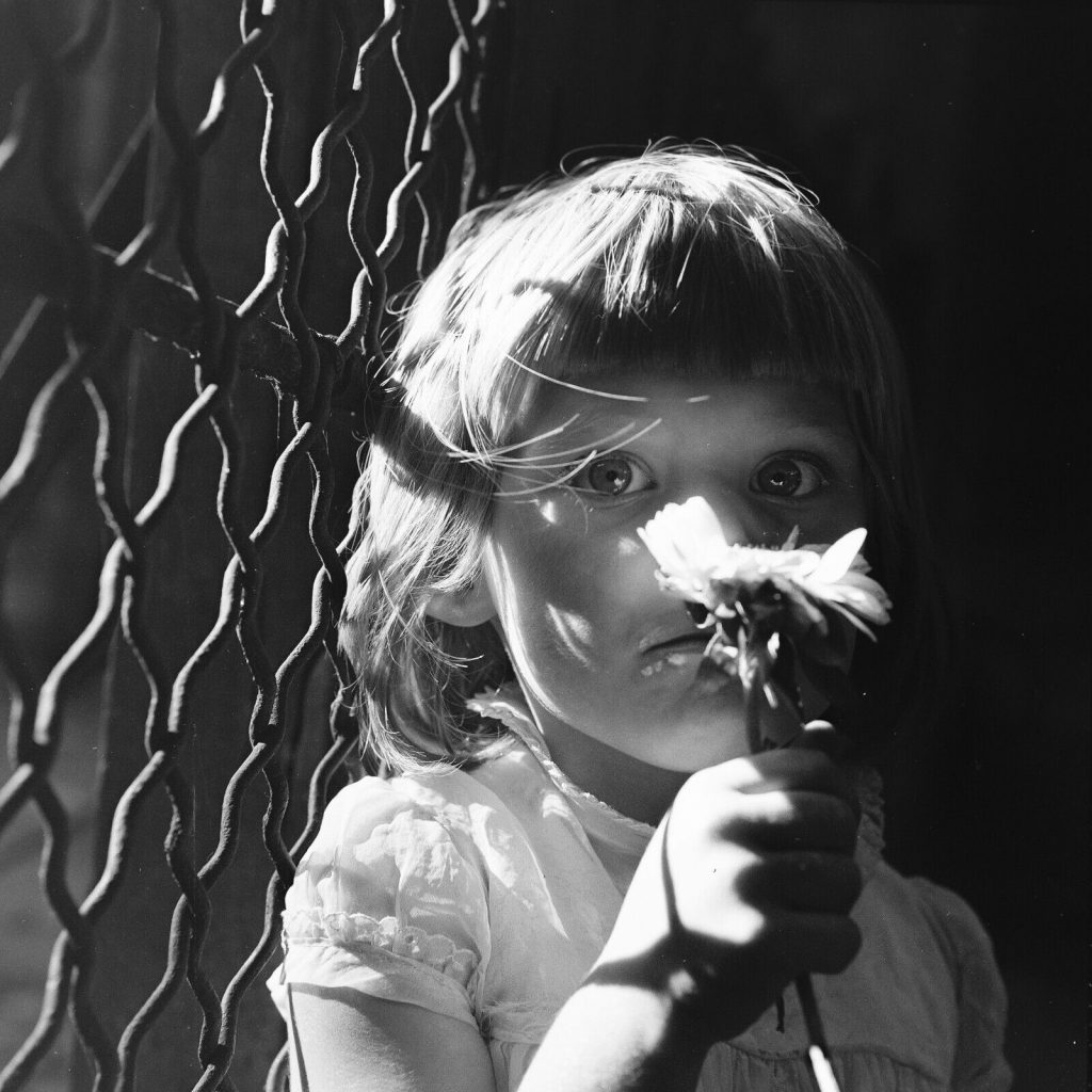 Photo papier argentique Baryté Espagne ENFANT 1960 format 40x40cm