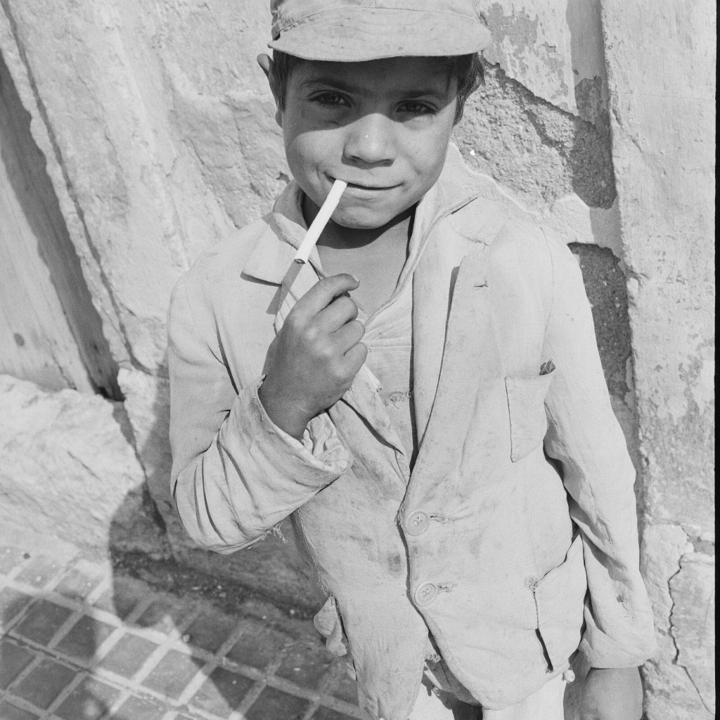 Photo papier argentique Baryté Espagne ENFANT 1960 format 40x40cm