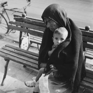 Photo papier  argentique Baryté  Espagne ENFANT 1960 format 40x40cm