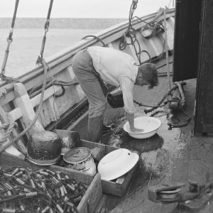 Photo papier  argentique Baryté  Espagne pecheur 1960 format 40x40cm