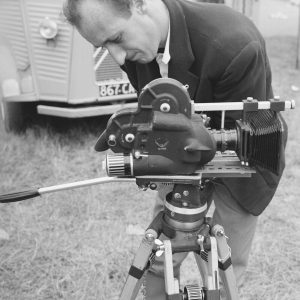 Photo sur papier  argentique CAMERAMAN PARIS 1960 format 40x40cm