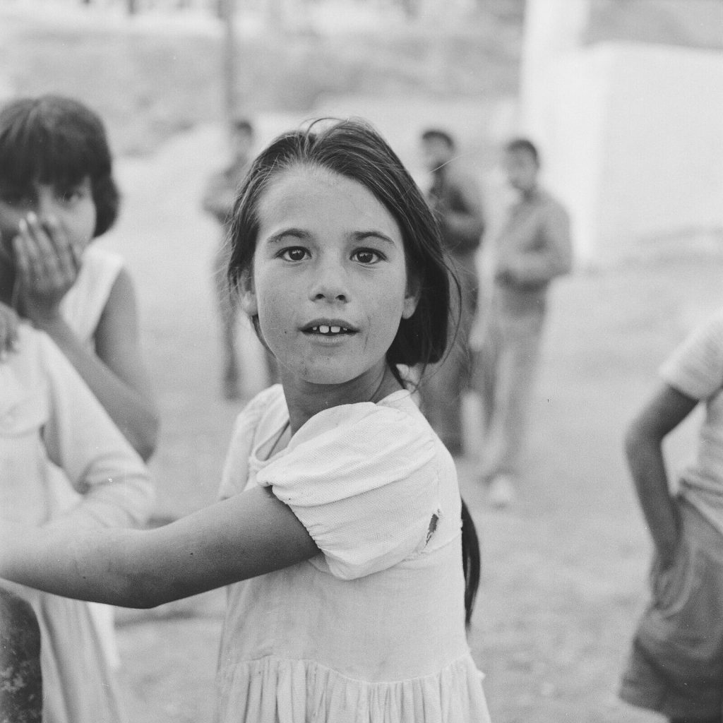 Photo papier argentique Baryté Espagne ENFANT 1960 format 40x40cm