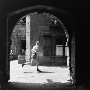 Photo papier  argentique Baryté  Espagne ENFANT 1960 format 40x40cm