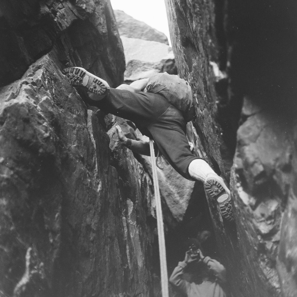 Photo papier  argentique BARYTE MONTAGNE ALPINISME Algerie 1960 format 40x40cm