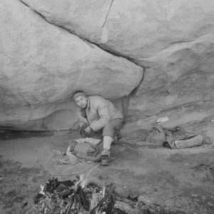 Tirage photo sur papier  argentique expédition en Algerie 1950 format 40X40cm