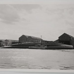 PHOTO de presse militaire 1967 armée Fançaise Le Redoutable sous-marin 13X18cm