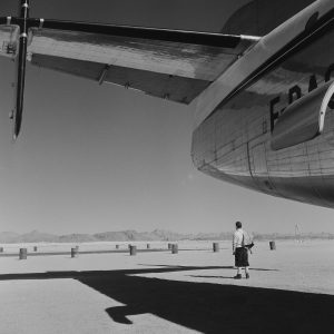 Photo sur papier  argentique BARYTE  AVION MILITAIRE Algerie 1960 format 40x40cm