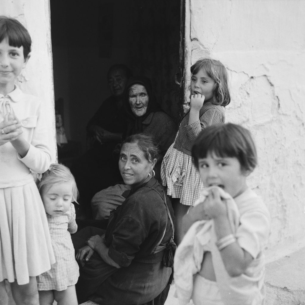 Photo papier argentique Baryté Espagne ENFANT 1960 format 40x40cm