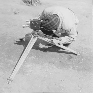 Photo sur papier  argentique CAMERAMAN PARIS 1960 format 40x40cm