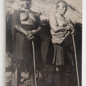 PHOTO CARTE POSTAL ZULU FORMAT 9x13,5cm CIRCA 1940 DEUX FEMMES