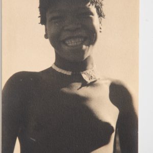 PHOTO CARTE POSTAL ZULU FORMAT 9x13,5cm CIRCA 1940 ZOULOU JEUNE FEMME