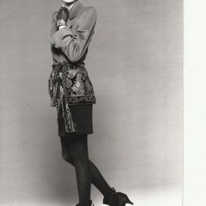 PHOTO Argentique JEAN-LOUIS SCHERRER MODE 1990 PHOTO STUDIO 16X24CM