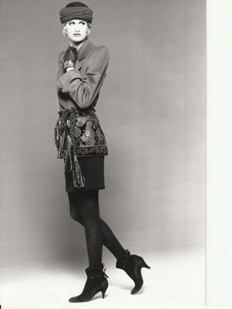 PHOTO Argentique JEAN-LOUIS SCHERRER MODE 1990 PHOTO STUDIO 16X24CM
