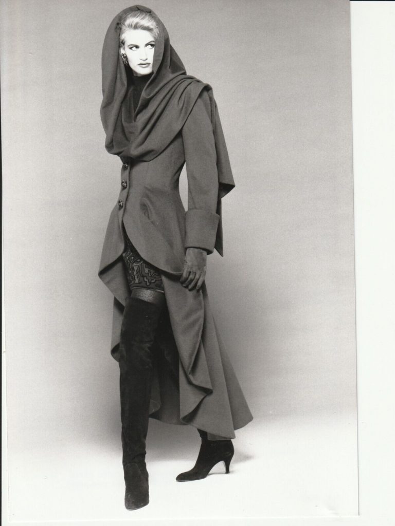 PHOTO Argentique JEAN-LOUIS SCHERRER MODE 1990 PHOTO STUDIO 16X24CM