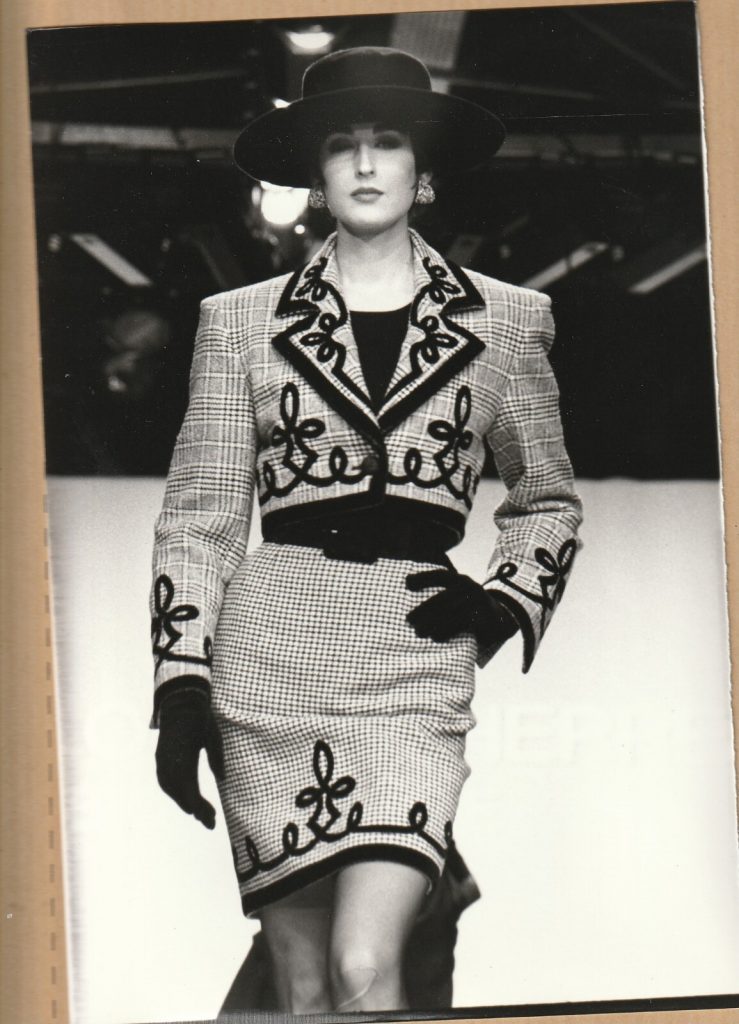 TIRAGE PHOTO Argentique Jean-Louis Scherrer 1989 photo de mode 12X18cm