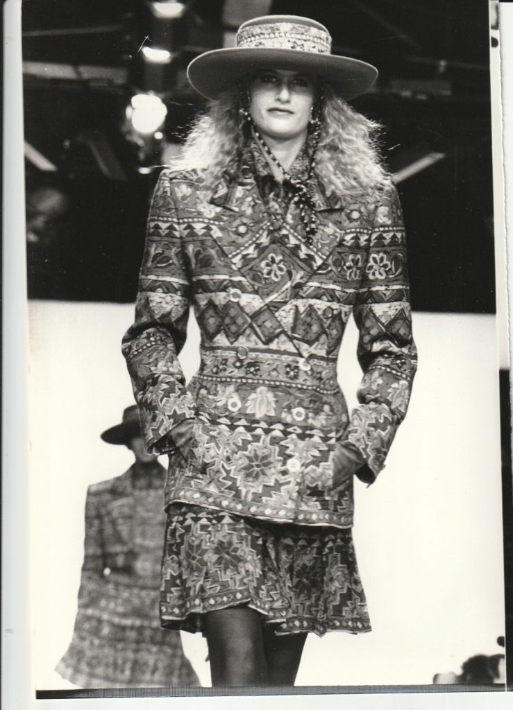 TIRAGE PHOTO Argentique Jean-Louis Scherrer 1989 photo de mode 12X18cm