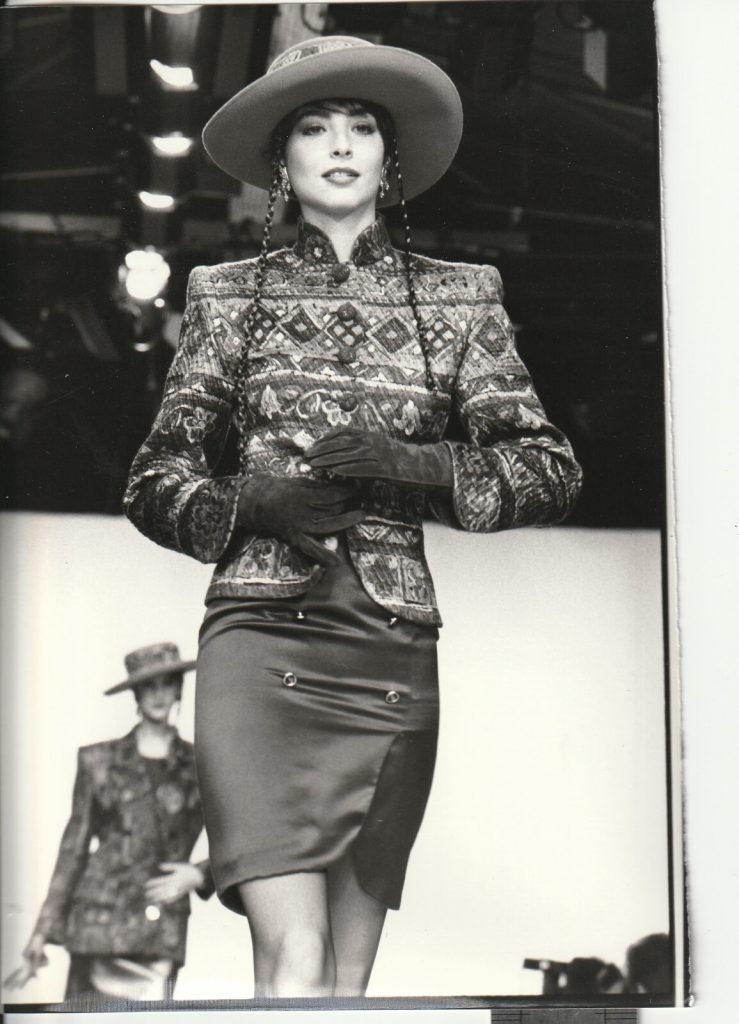 TIRAGE PHOTO Argentique Jean-Louis Scherrer 1989 photo de mode 12X18cm